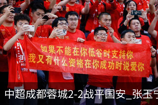 中超成都蓉城2-2战平国安 张玉宁韦世豪表现出色